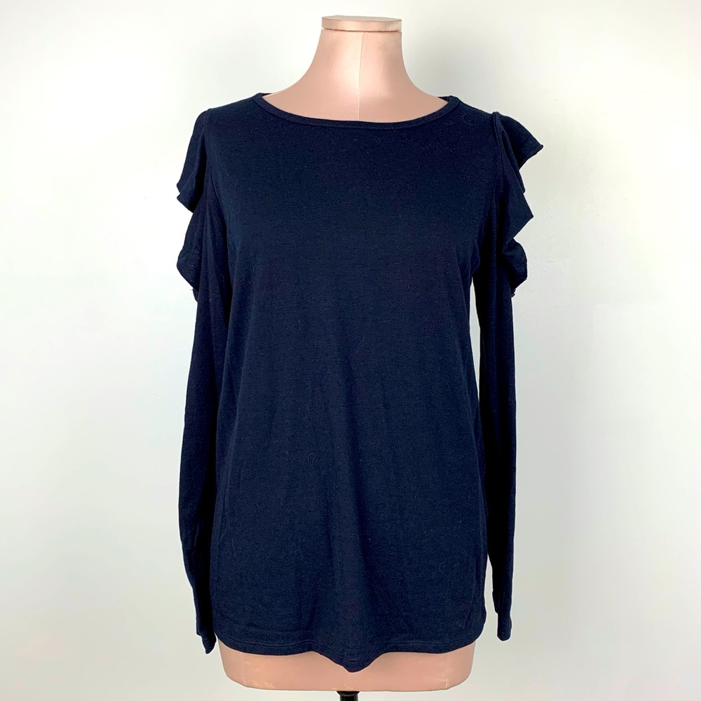 Long sleeve Loft Top with Shoulder Cutouts